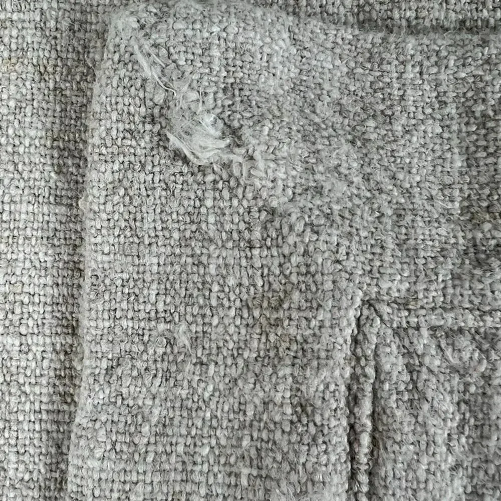 Courants D'est Placemat Set of 6 Beige Linen Blend Viscose Blend 16 x 12.5in